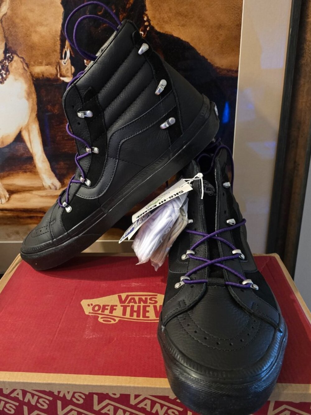 Vans SK8-Hi Echo DX Utility Kit VN0A7Q5O1OJ Blackout / Black Shoes Men's 10 NEW